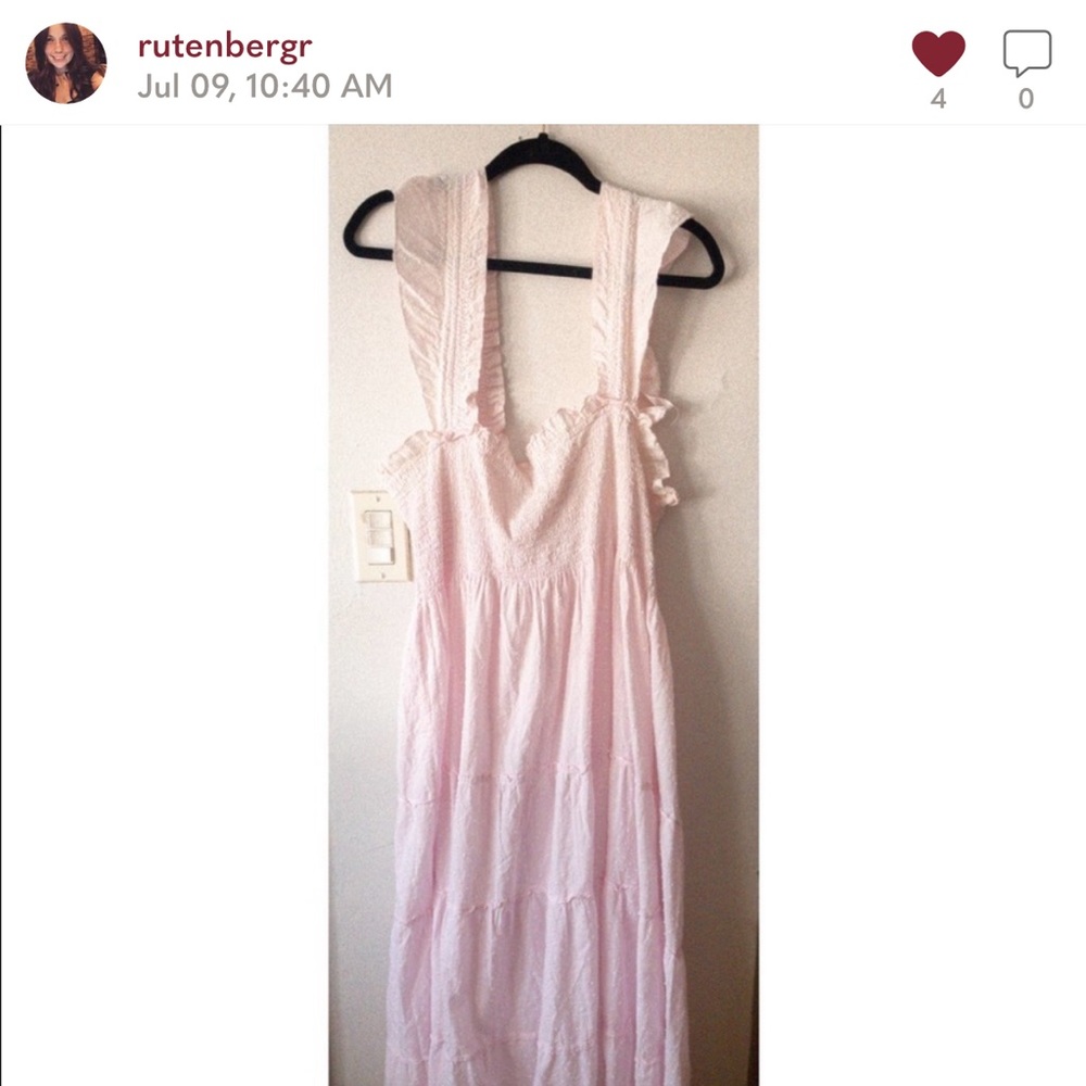 Hill house The Ellie Nap Dress in Pink Swiss Dot Limited Edition L.